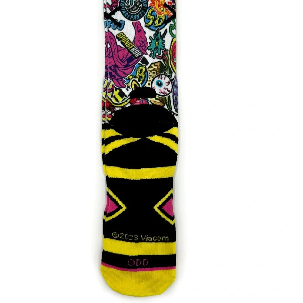 Odd Sox SpongeBob Athletic Crew Socks Mens Womens Nickelodeon Y2K Fun Gift